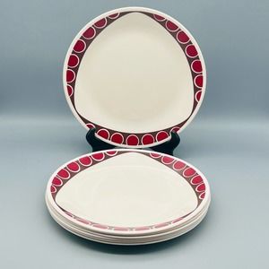 Vintage Corning Corelle Vitrelle “Kitu” Dinner Plates 7 Pieces